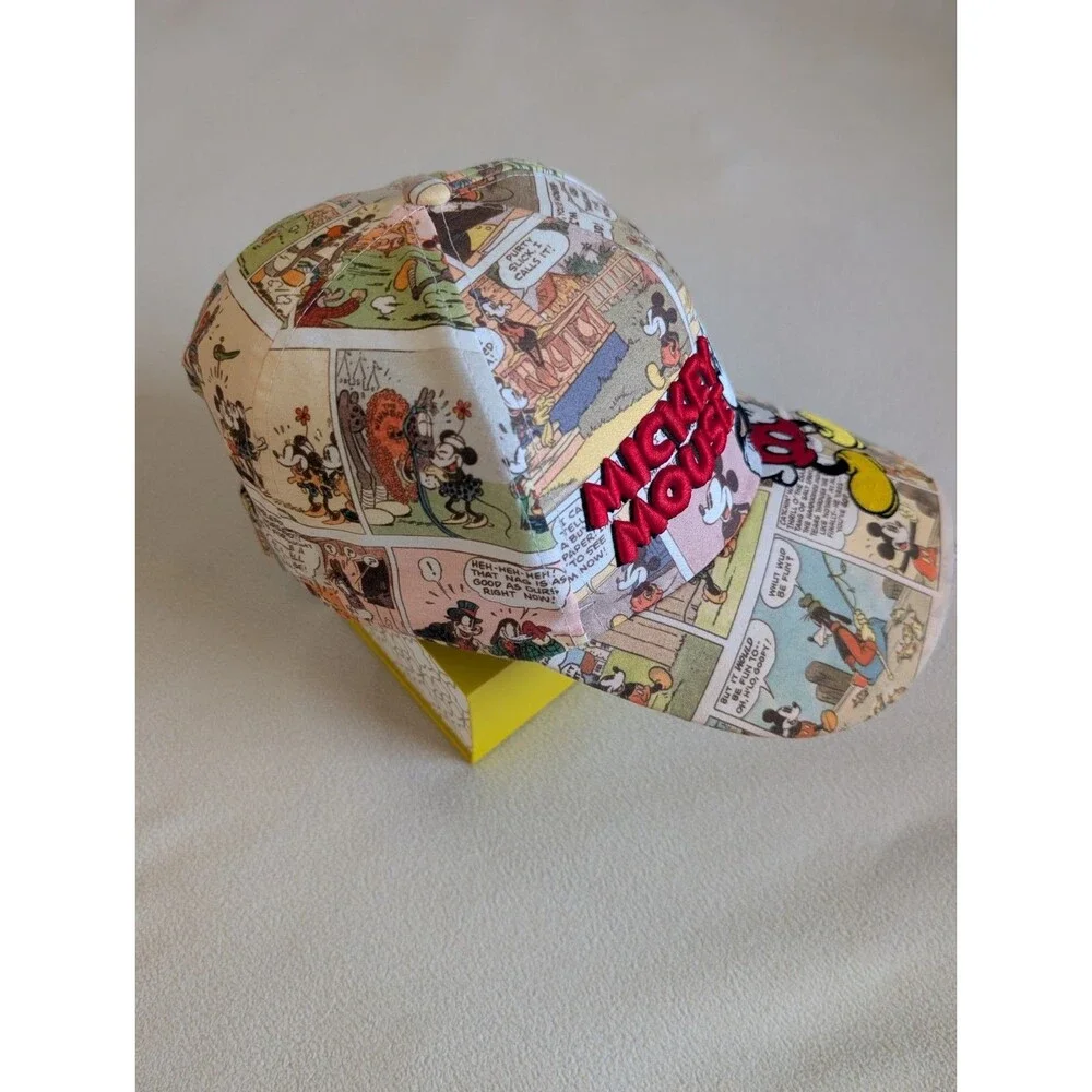 Disney Mickey Mouse Comic Strip Hat Adjustable Baseball Cap Adults Embroidered
